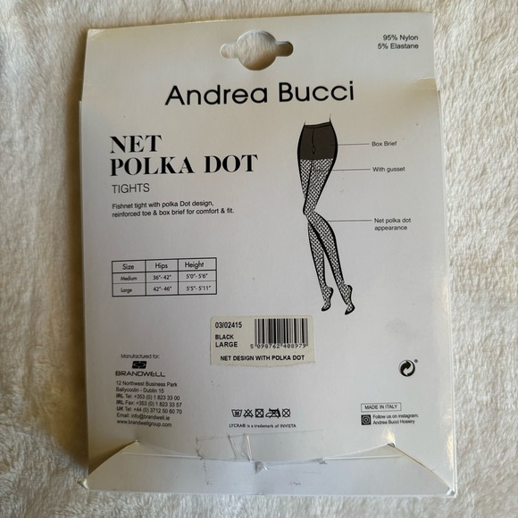 Andrea Bucci Net Polka Dot Tights Fishnet - Picture 4 of 4